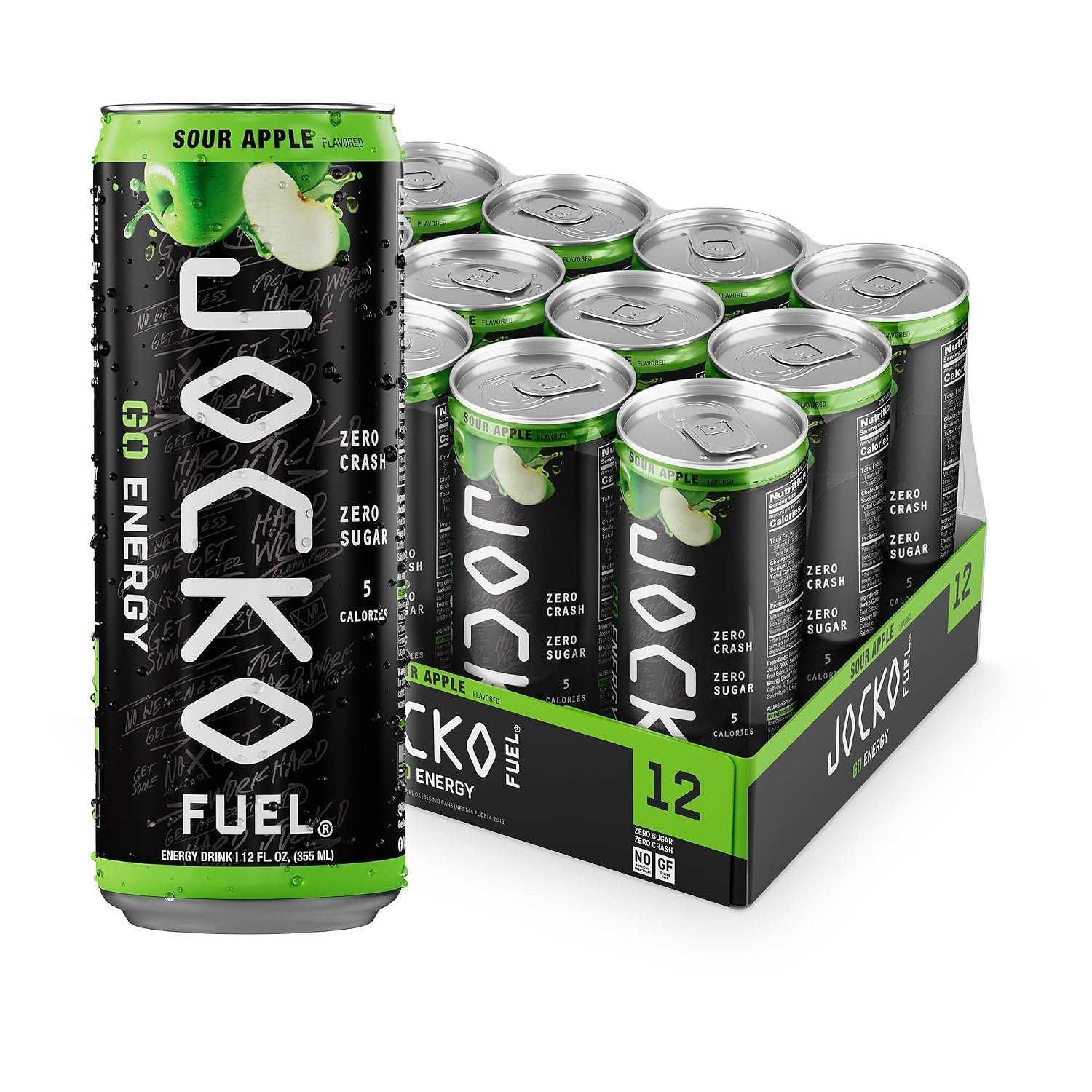 Sour Apple Energy Drink by Jocko Fuel